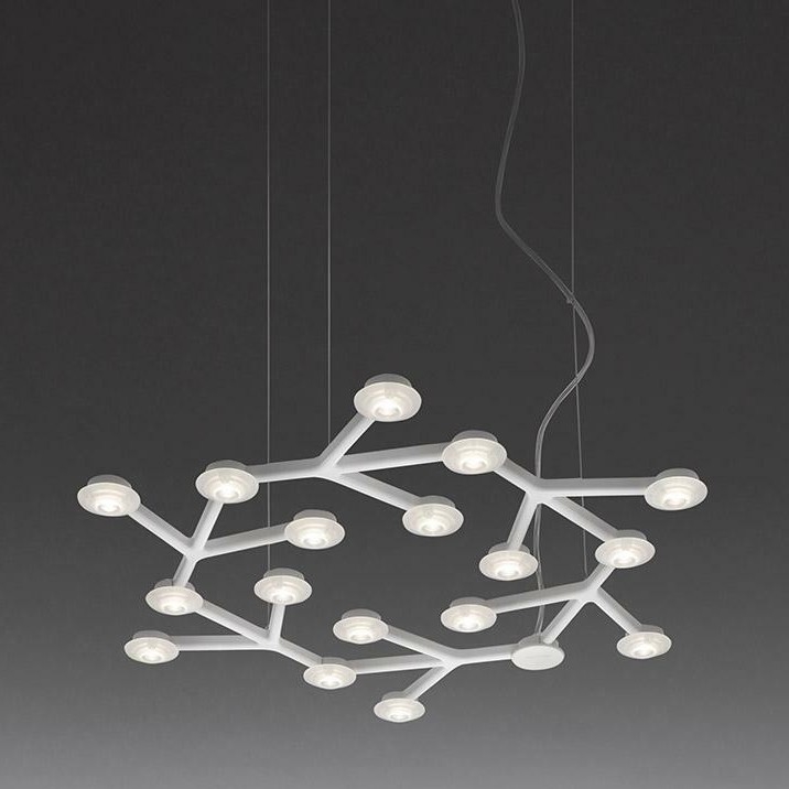 Artemide 1575050APP - Lampadario a sospensione con filo LED dimmerabile NET LED/43W/230V diametro 65 cm 3000K