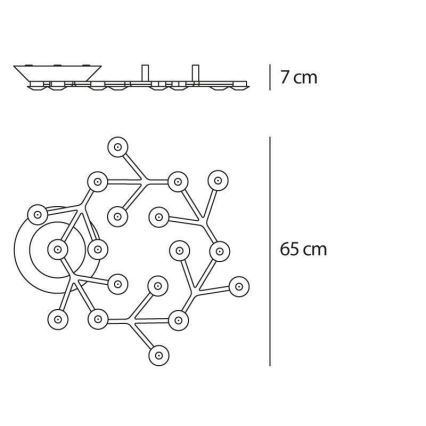 Artemide 1594050APP - Plafoniera LED dimmerabile NET LED/43W/230V 3000K