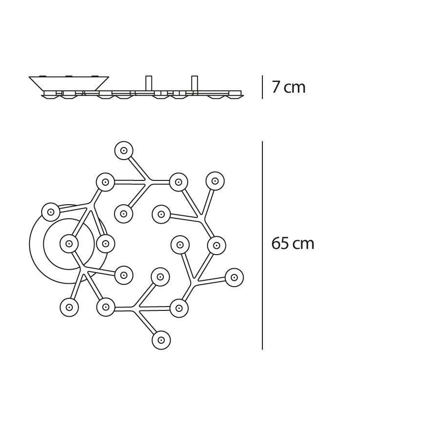 Artemide 1594050APP - Plafoniera LED dimmerabile NET LED/43W/230V 3000K