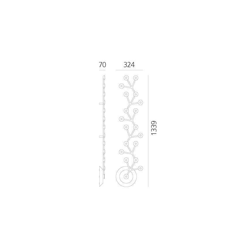 Artemide 1596050APP - Plafonnier à intensité variable NET LED/45W/230V 3000K