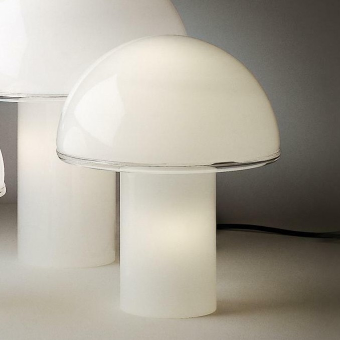 Artemide A006300 - Lampada da tavolo ONFALE 1xE14/5W/230V + 1xE27/13W bianco