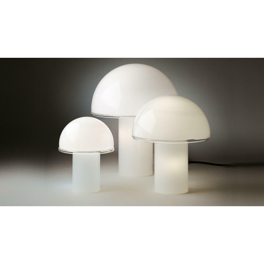 Artemide A006300 - Lampada da tavolo ONFALE 1xE14/5W/230V + 1xE27/13W bianco