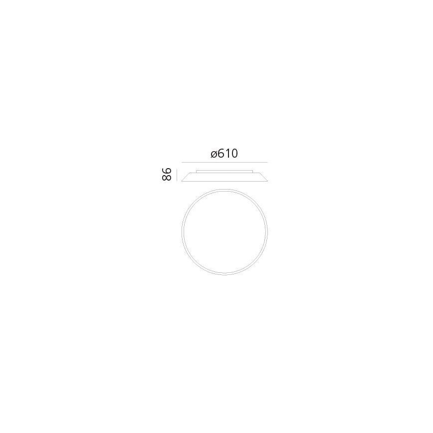 Artemide AR 0241320A - Plafoniera LED FEBE 4xLED/30W/230V