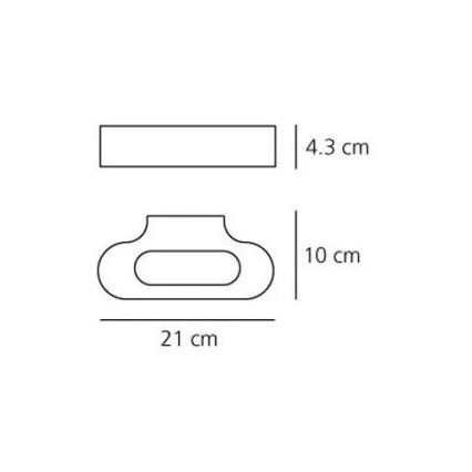 Artemide AR 0615030A - Applique murale LED TALO 1xLED/20W/230V