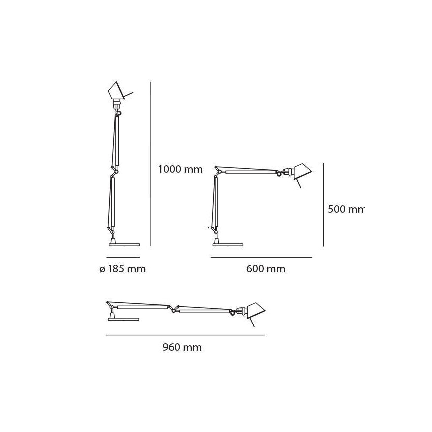 Artemide - Lampada da tavolo LED dimmerabile TOLOMEO MIDI 1xLED/9W/230V