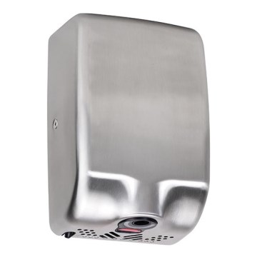 Asciugatore per mani 17x25,5 cm in acciaio inox, finitura argento