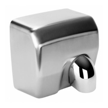 Asciugatore per mani 27x24 cm, in acciaio inossidabile/argento