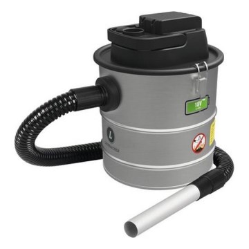 Aspiratore a batteria per ceneri con filtro HEPA 12 l 110W/18V 2000 mAh cromo opaco