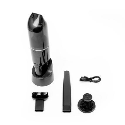 Aspiratore portatile ricaricabile per auto 75W/2000 mAh nero
