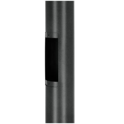 Asta metallica per palo d'illuminazione esterno BASE, 3 m, nera