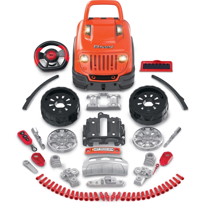 Atelier de réparation automobile pour enfants orange/gris