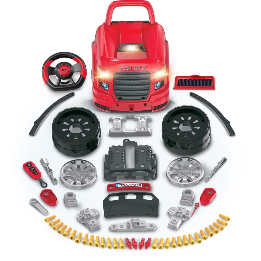 Atelier de réparation de voiture pour enfant rouge