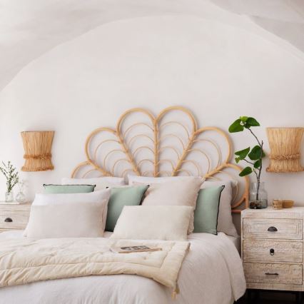 Atmosphera - Applique LOA 1xE27/40W/230V bastone di rafia