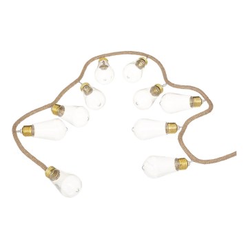 Atmosphera - Dekorative LED-Lichterkette GARLAND 10xLED/2xAA 1,65m warmweiβ