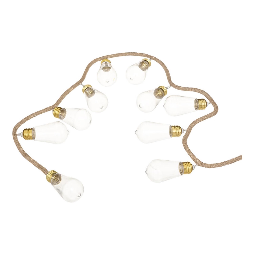 Atmosphera - Dekorative LED-Lichterkette GARLAND 10xLED/2xAA 1,65m warmweiβ