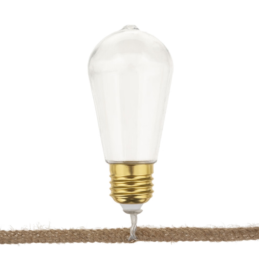 Atmosphera - Dekorative LED-Lichterkette GARLAND 10xLED/2xAA 1,65m warmweiβ
