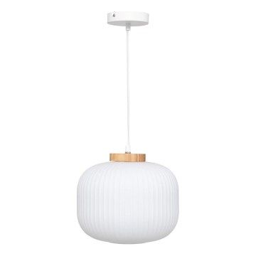Atmosphera - Hängeleuchte am Kabel TRAVIS 1xE27/25W/230V Kiefernholz