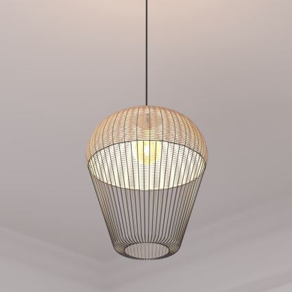 Atmosphera - Hängeleuchte ANEA 1xE27/40W/230V Rattan