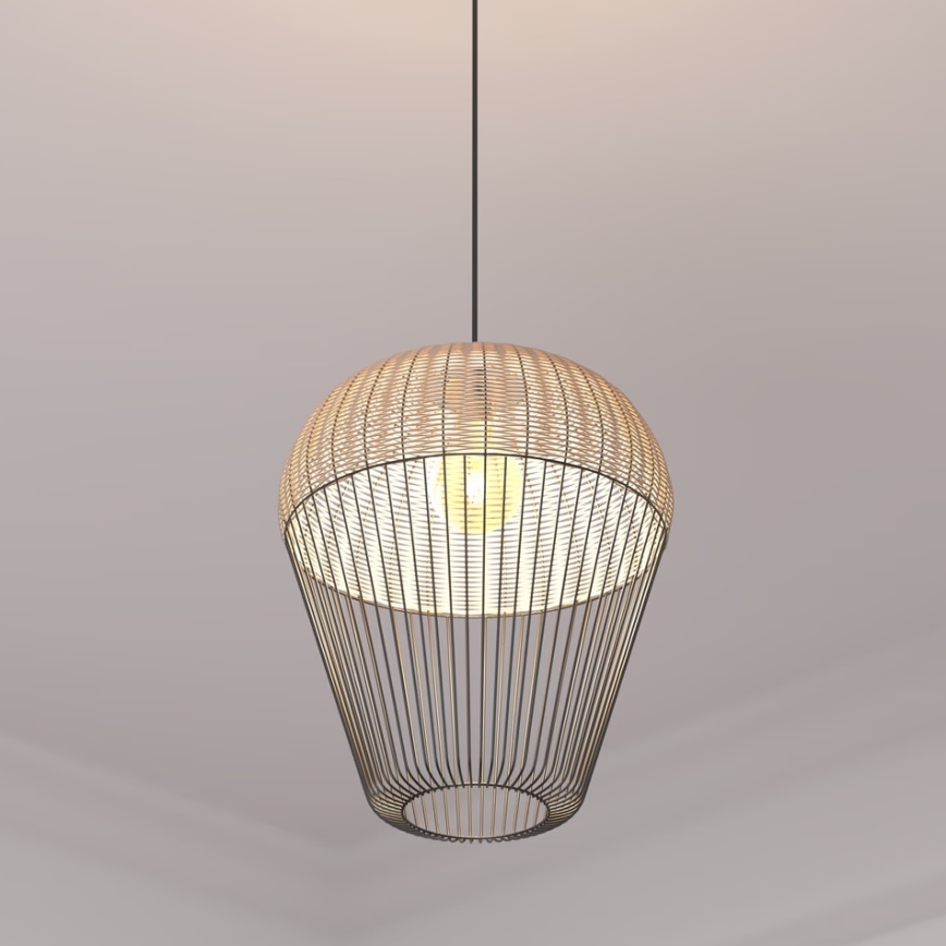Atmosphera - Hängeleuchte ANEA 1xE27/40W/230V Rattan
