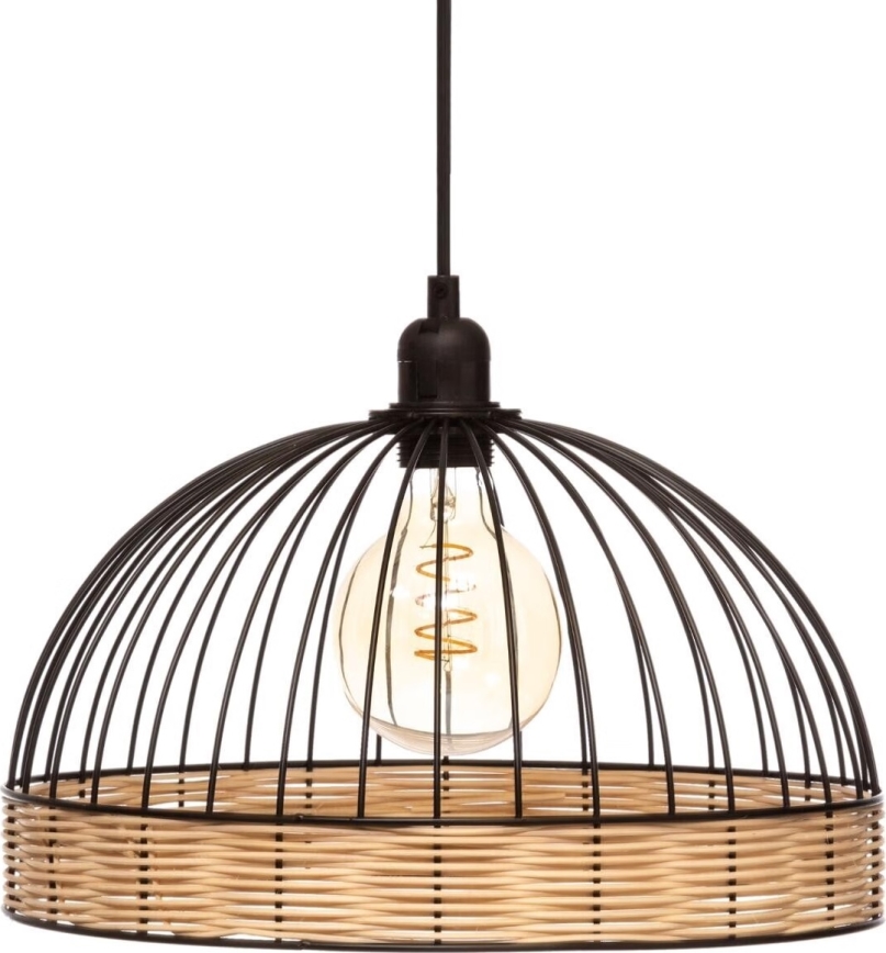 Atmosphera - Hängeleuchte SUWA 1xE27/40W/230V Rattan