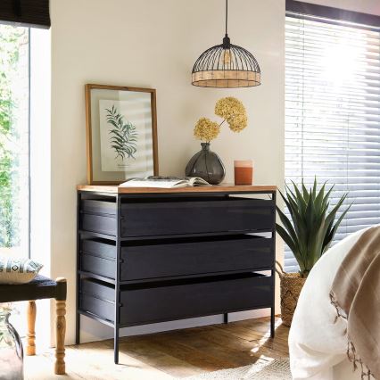 Atmosphera - Hängeleuchte SUWA 1xE27/40W/230V Rattan