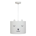 Atmosphera - Kinder-Pendelleuchte an Kabel TOXEY 1xE27/25W/230V Teddybär