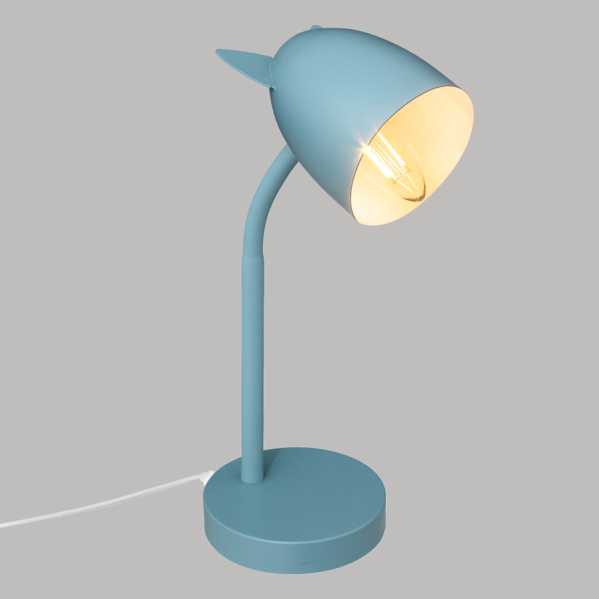 Atmosphera - Kinder-Tischlampe OREILLES 1xE14/40W/230V blau