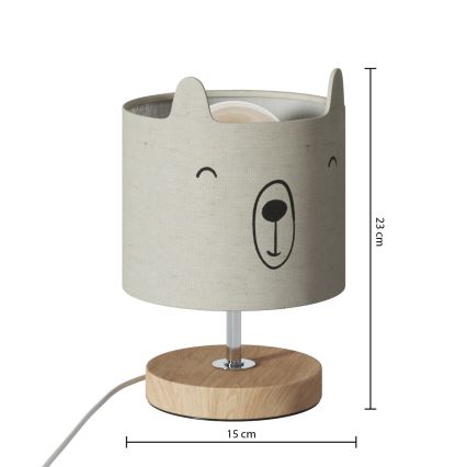 Atmosphera - Kinder-Tischlampe TOXEY 1xE14/25W/230V Teddybär