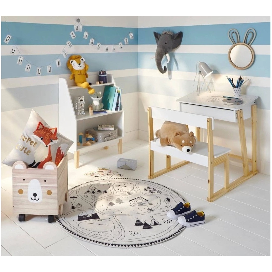 Atmosphera - Kinder-Wandspiegel RABBIT 37x24 cm Bambus