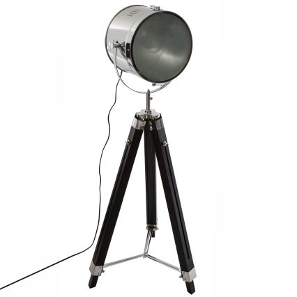 Atmosphera - Lampada con piedistallo EBOR 1xE27/25W/230V pino/cromo lucido