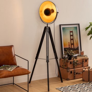 Atmosphera - Lampada con piedistallo LAHTI 1xE27/25W/230V paulownia