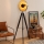 Atmosphera - Lampada con piedistallo LAHTI 1xE27/25W/230V paulownia