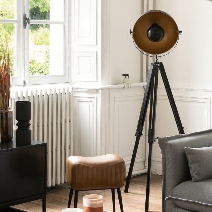 Atmosphera - Lampada con piedistallo LAHTI 1xE27/25W/230V paulownia