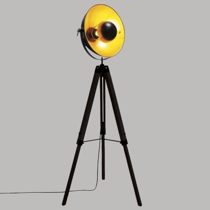 Atmosphera - Lampada con piedistallo LAHTI 1xE27/25W/230V paulownia