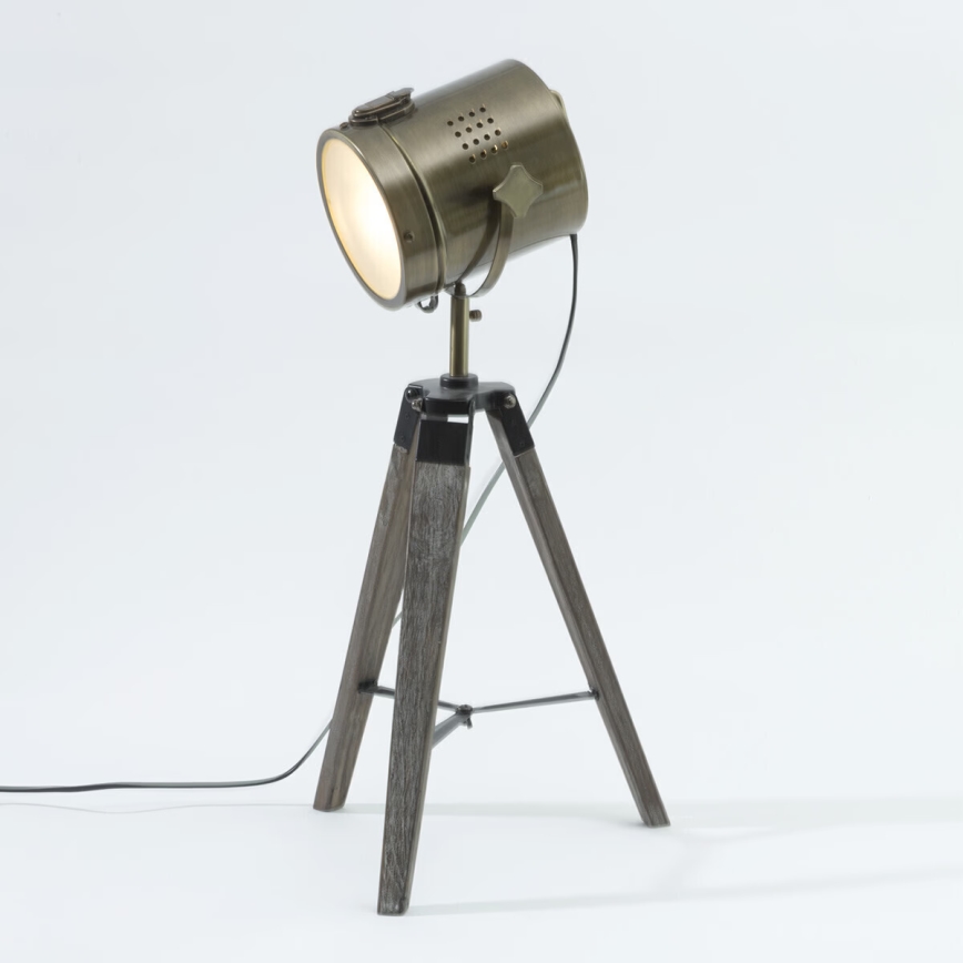Atmosphera - Lampada da tavolo EBOR 1xE14/25W/230V pino/ottone