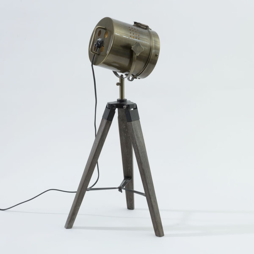 Atmosphera - Lampada da tavolo EBOR 1xE14/25W/230V pino/ottone
