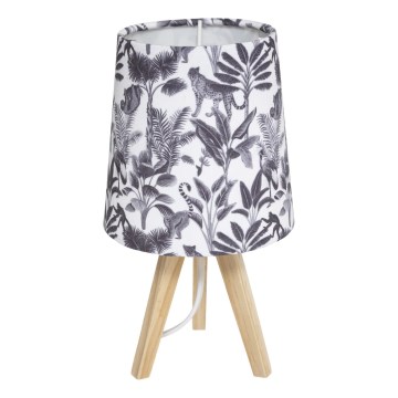 Atmosphera - Lampada da tavolo JUNGLE 1xE14/25W/230V in pino