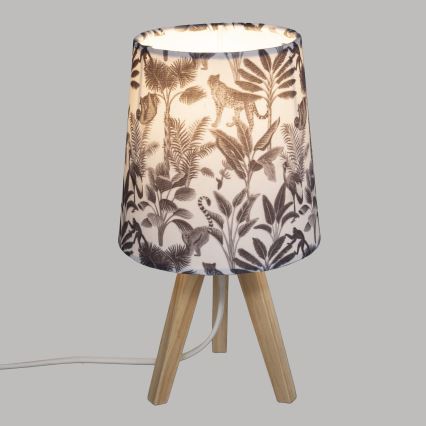 Atmosphera - Lampada da tavolo JUNGLE 1xE14/25W/230V in pino