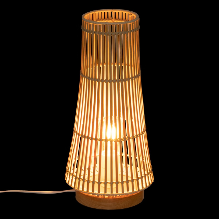 Atmosphera - Lampada da tavolo MAHE 1xE27/25W/230V bambù