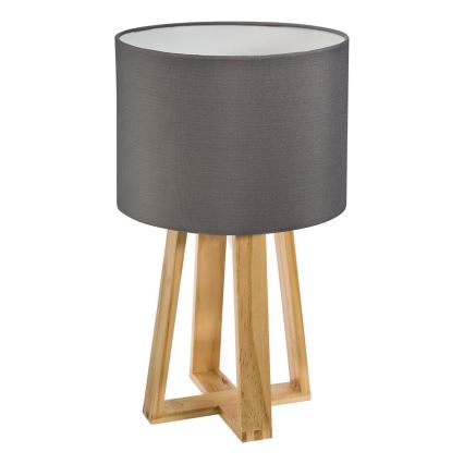 Atmosphera - Lampada da tavolo MOLU 1xE27/25W/230V pino/grigio