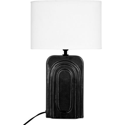 Atmosphera - Lampada da tavolo MONIA 1xE14/60W/230V nero/bianco