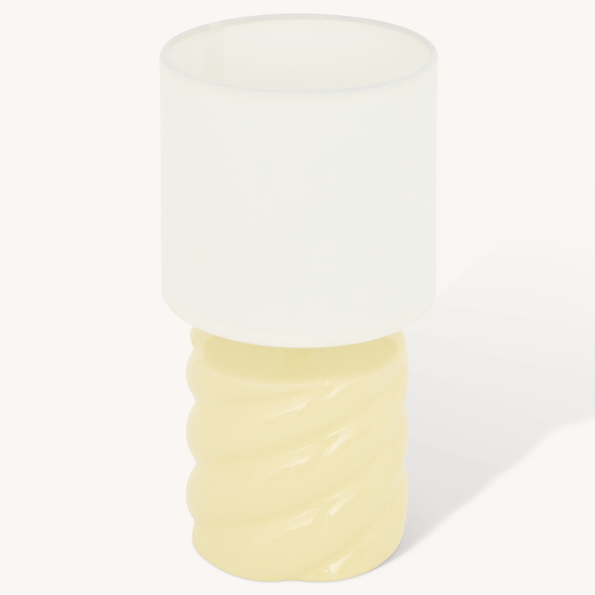 Atmosphera - Lampada da tavolo NOLY 1xE14/40W/230V gialla