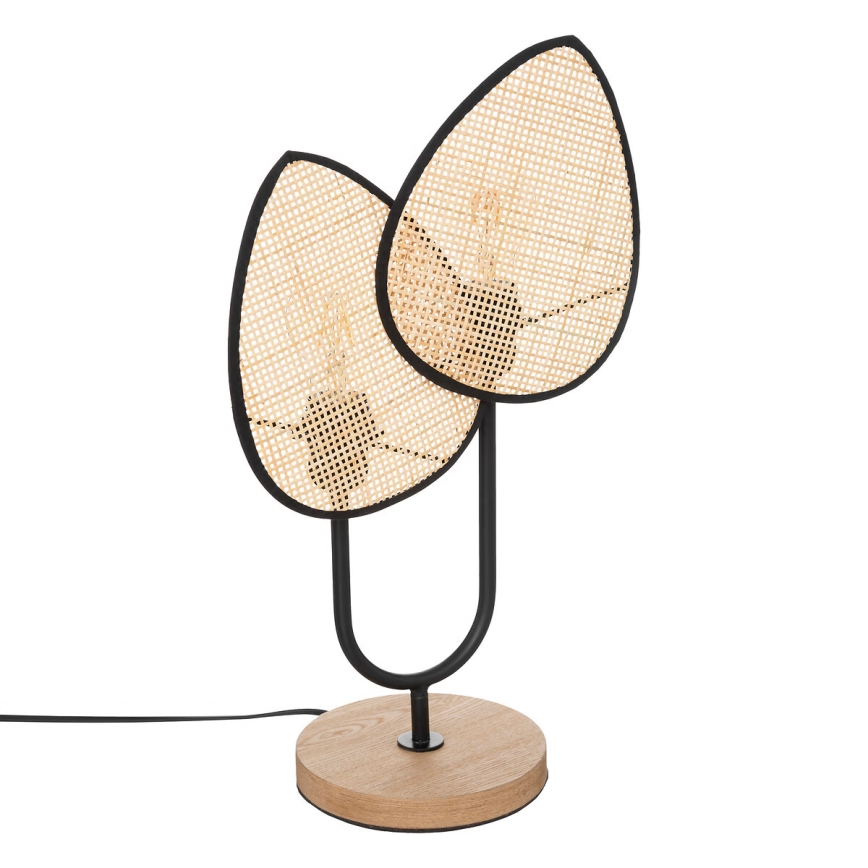 Atmosphera - Lampada da tavolo OLME 2xE27/40W/230V in rattan