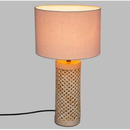 Atmosphera - Lampada da tavolo SALMA 1xE27/40W/230V bambù