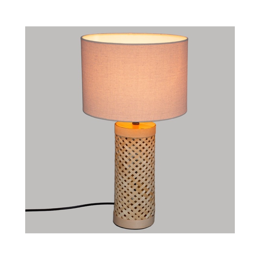 Atmosphera - Lampada da tavolo SALMA 1xE27/40W/230V bambù