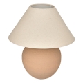 Atmosphera - Lampada da tavolo SEIYA 1xE27/60W/230V marrone/beige
