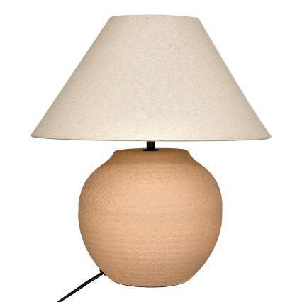 Atmosphera - Lampada da tavolo SEIYA 1xE27/60W/230V marrone/beige