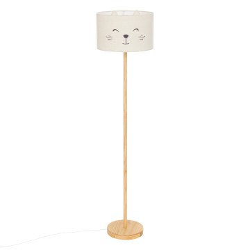 Atmosphera - Lampada da terra per bambini FÉLIX 1xE27/40W/230V gatto