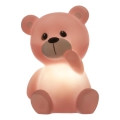 Atmosphera - Lampada notturna a LED per bambini TEDDY LED/3xLR44 rosa