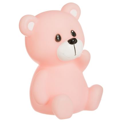 Atmosphera - Lampada notturna a LED per bambini TEDDY LED/3xLR44 rosa
